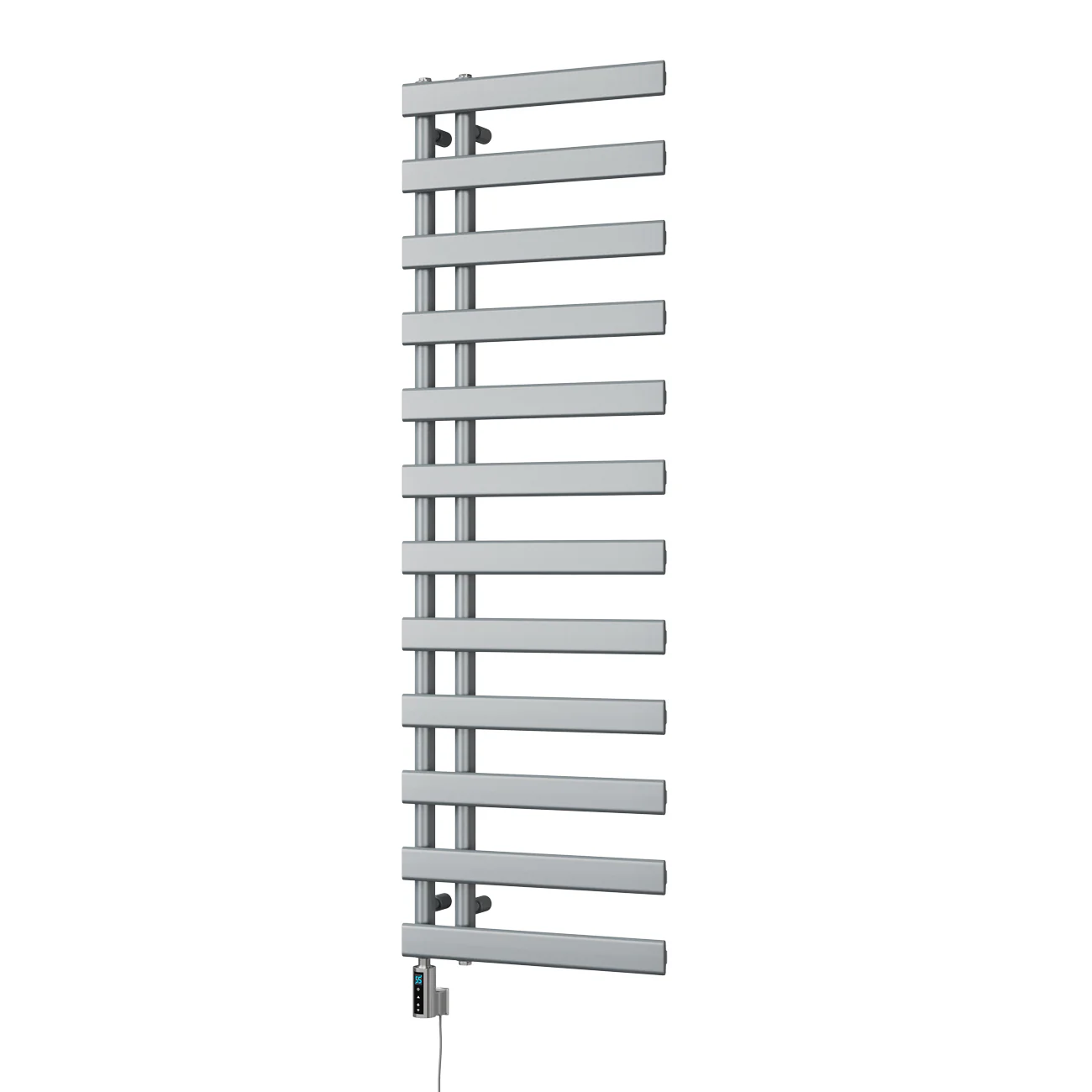 Agar - Silver Electric Towel Rail H1564mm x W500mm 600w Thermostatic WIFI - Image 2