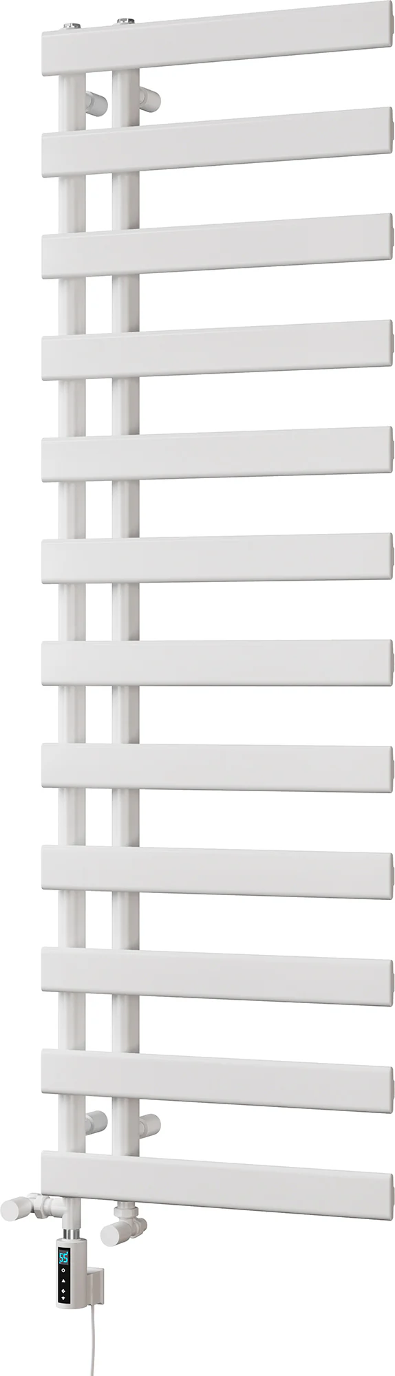 Agar - White Dual Fuel Towel Rail H1564mm x W500mm Thermostatic WIFI