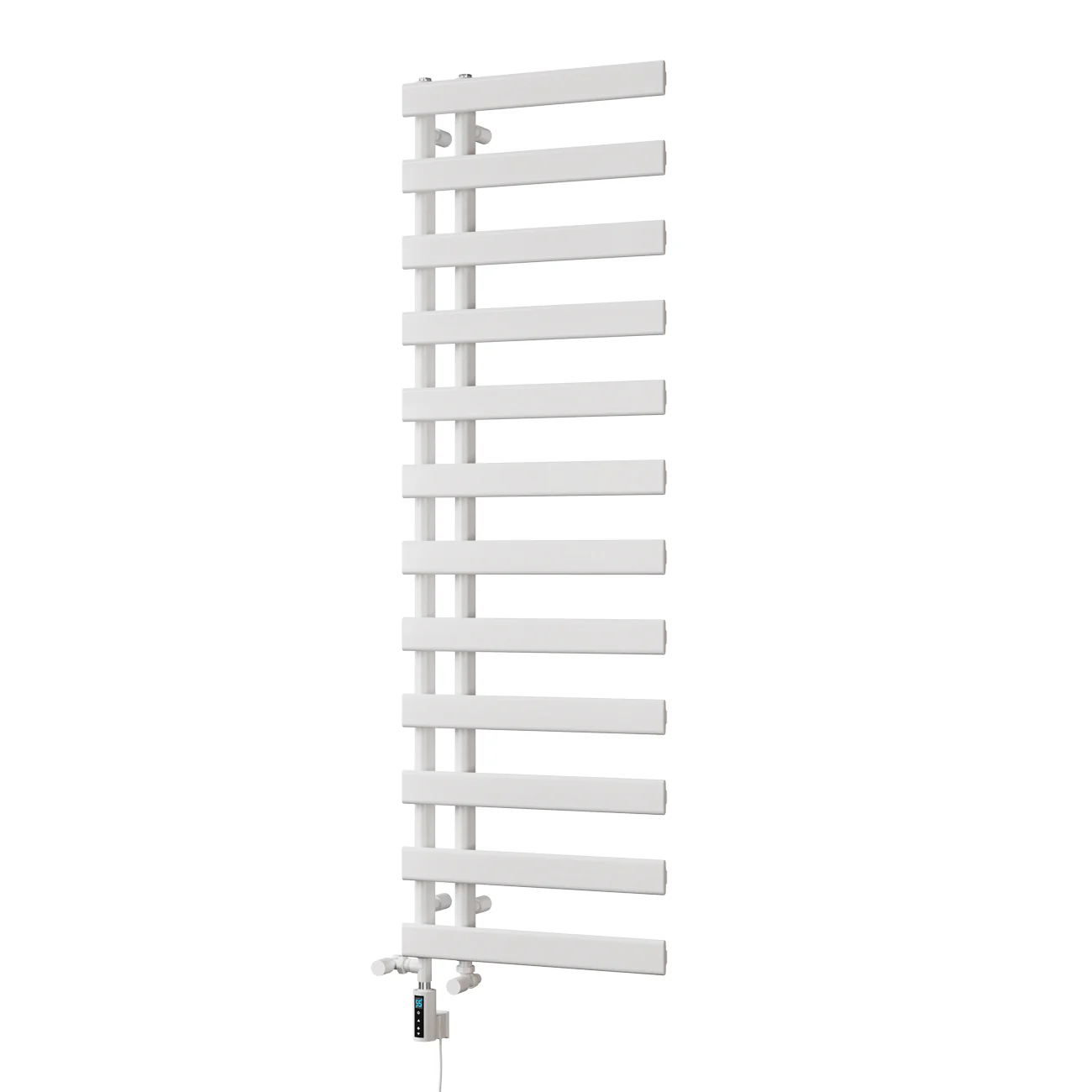 Agar - White Dual Fuel Towel Rail H1564mm x W500mm Thermostatic WIFI - Image 2