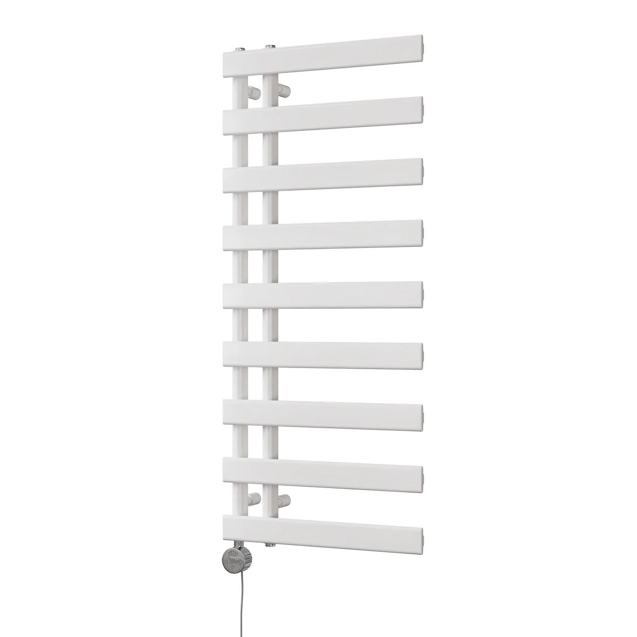 Agar - White Electric Towel Rail H1156mm x W500mm 500w Thermostatic - Image 2