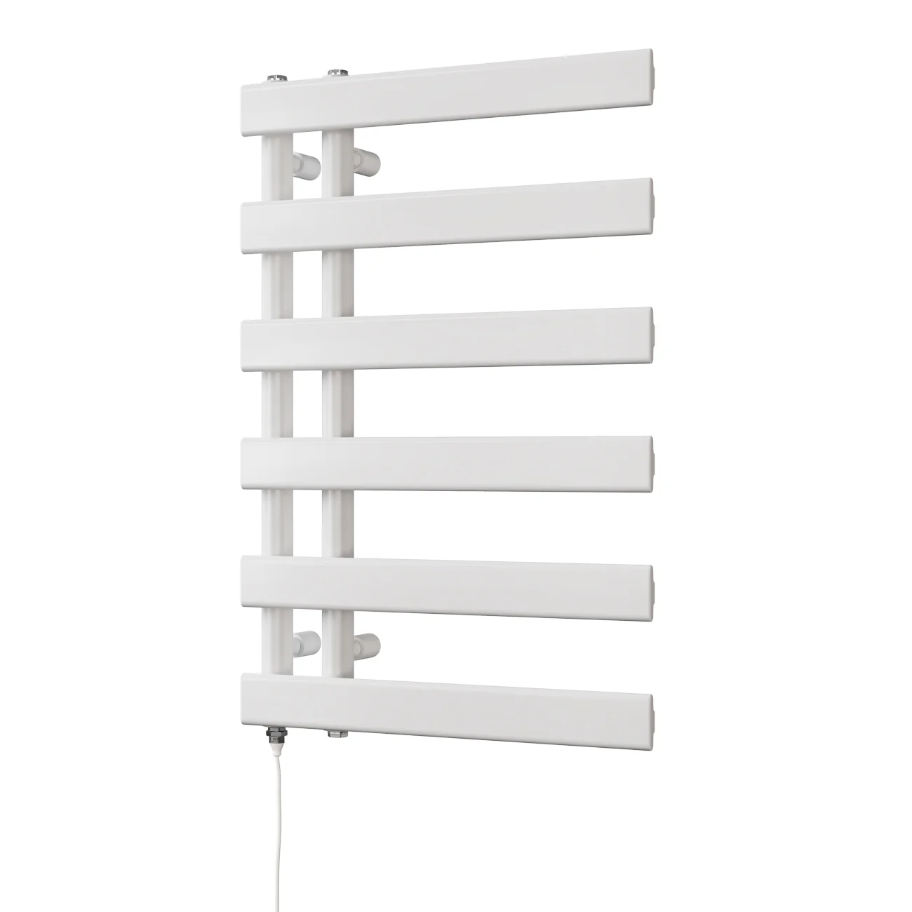 Agar - White Electric Towel Rail H748mm x W500mm 300w Standard - Image 2