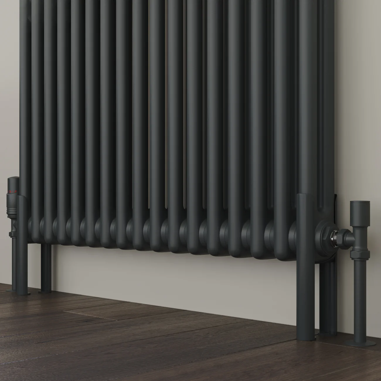 Alpha - Anthracite Column Radiator H500mm x W768mm 2 Column - Feet Included - Image 5