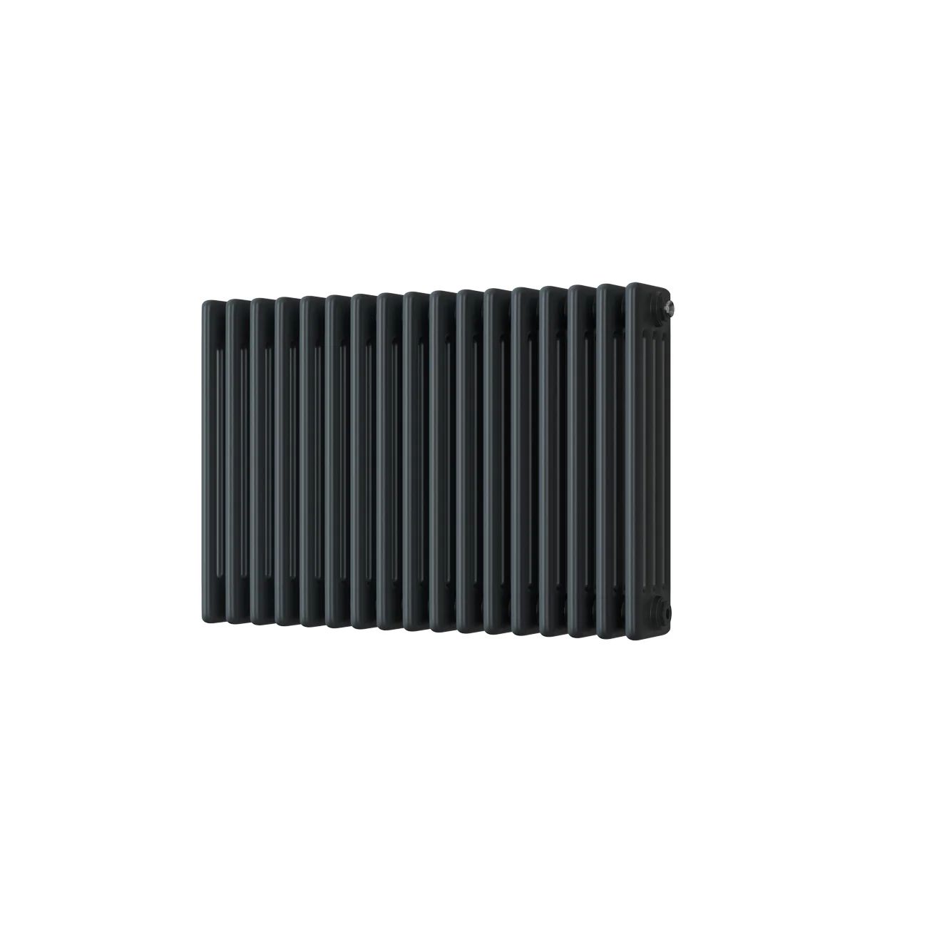 Alpha - Anthracite Column Radiator H500mm x W768mm 4 Column - Feet Included
