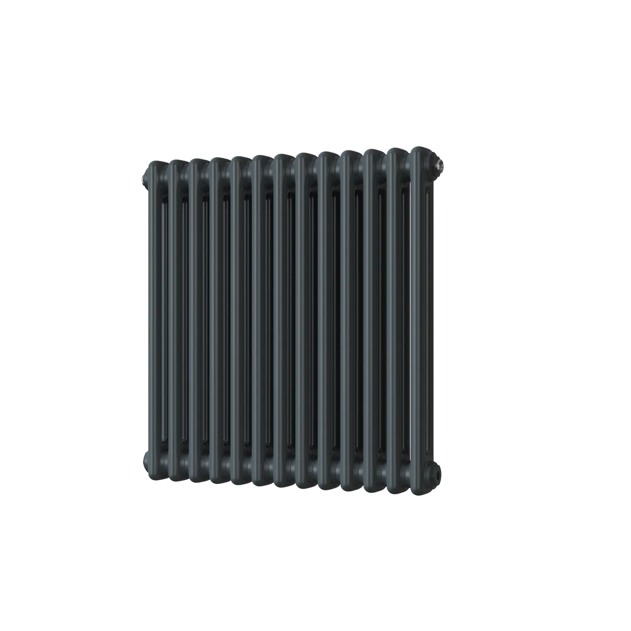 Alpha - Anthracite Column Radiator H600mm x W592mm 2 Column - Feet Included