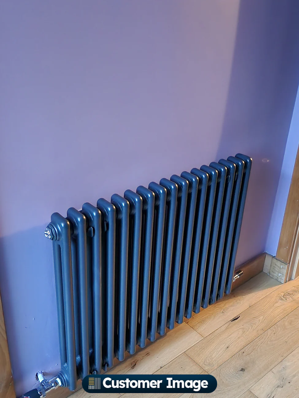 Alpha - Anthracite Column Radiator H600mm x W768mm 2 Column - Feet Included - Image 7