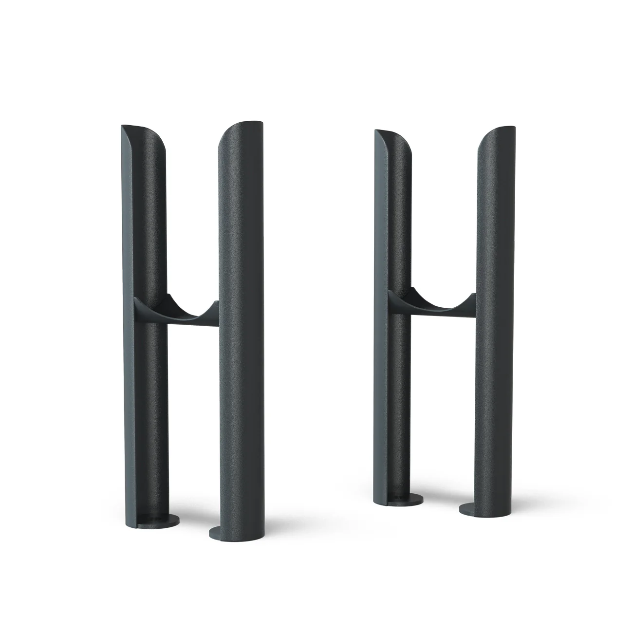 Alpha - Anthracite Vertical Column Radiator H1800mm x W196mm 2 Column - Feet Included - Image 4