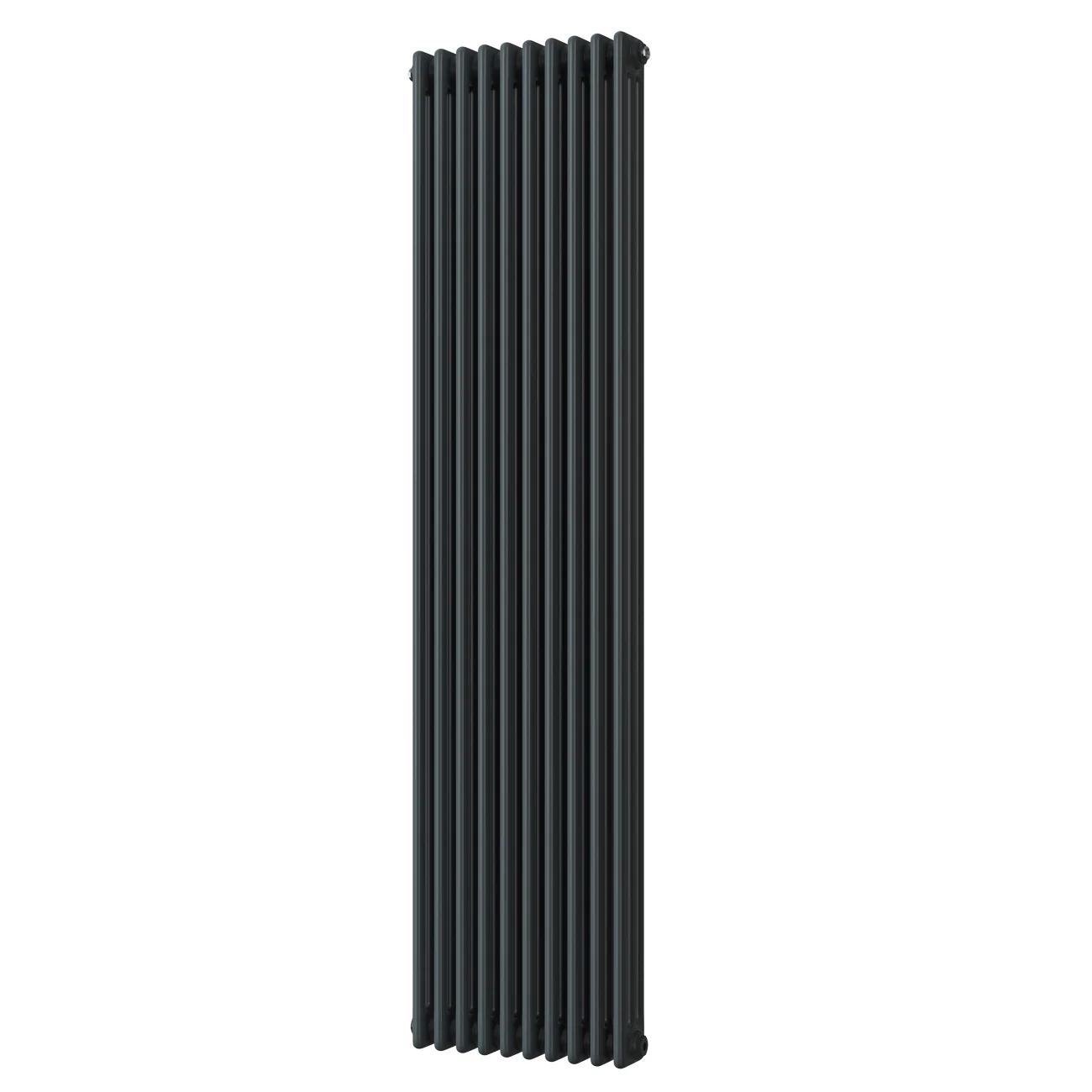 Alpha - Anthracite Vertical Column Radiator H1800mm x W465mm 3 Column - Feet Included
