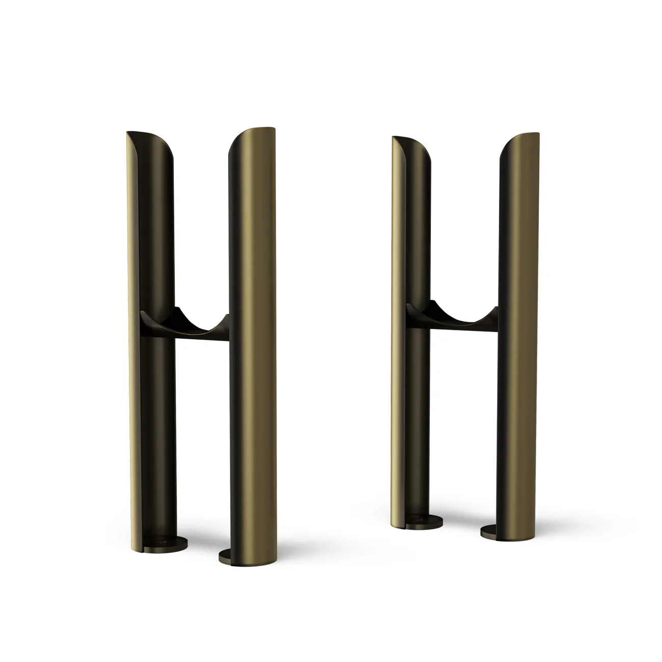 Alpha - Column Radiator Feet - 2 Column Antique Brass
