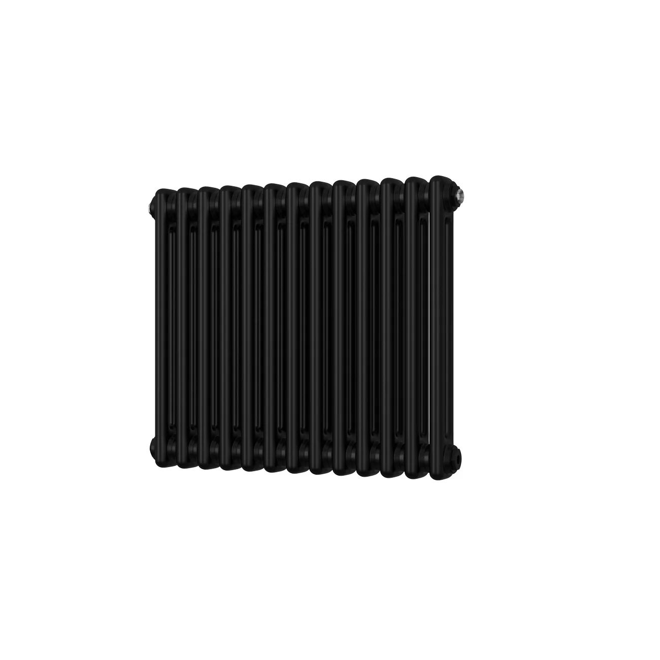 Alpha - Black Column Radiator H500mm x W592mm 2 Column