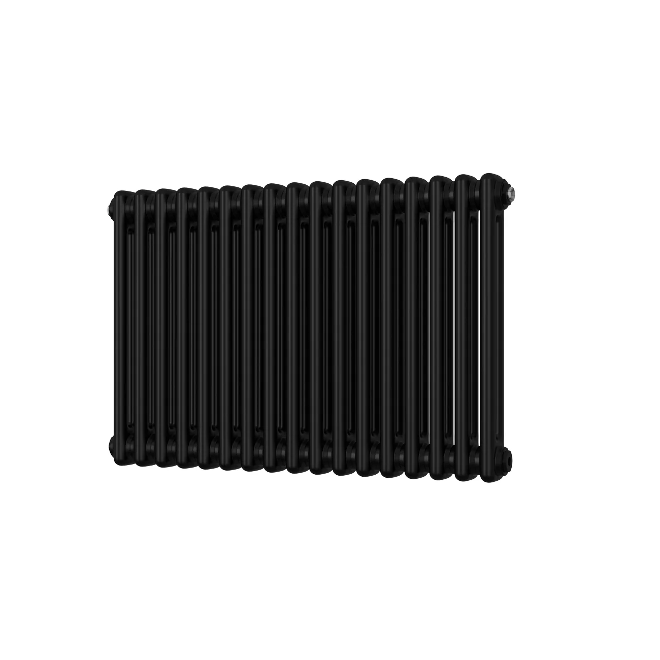 Alpha - Black Column Radiator H500mm x W768mm 2 Column
