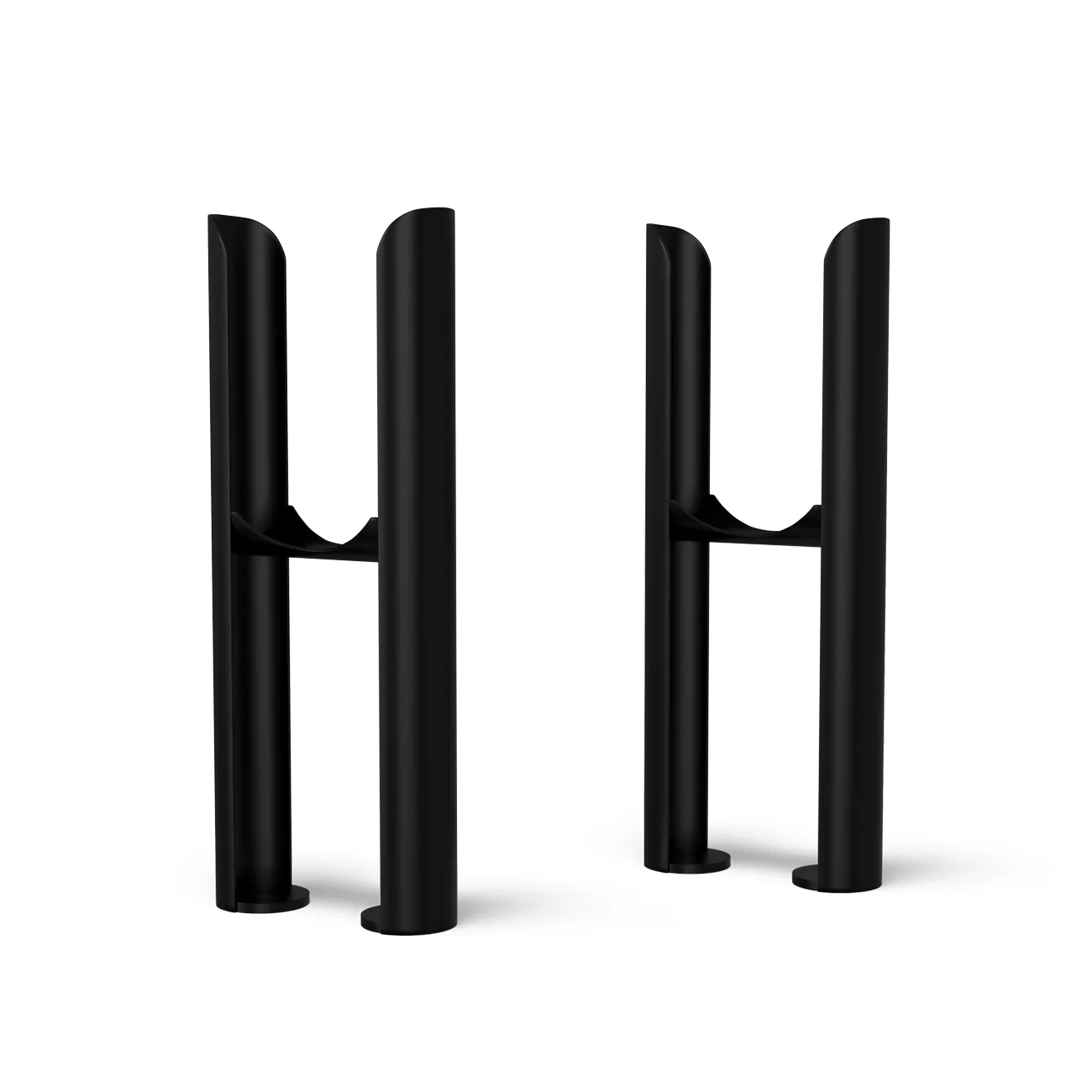 Alpha - Black Column Radiator H500mm x W988mm 2 Column - Feet Included - Image 4