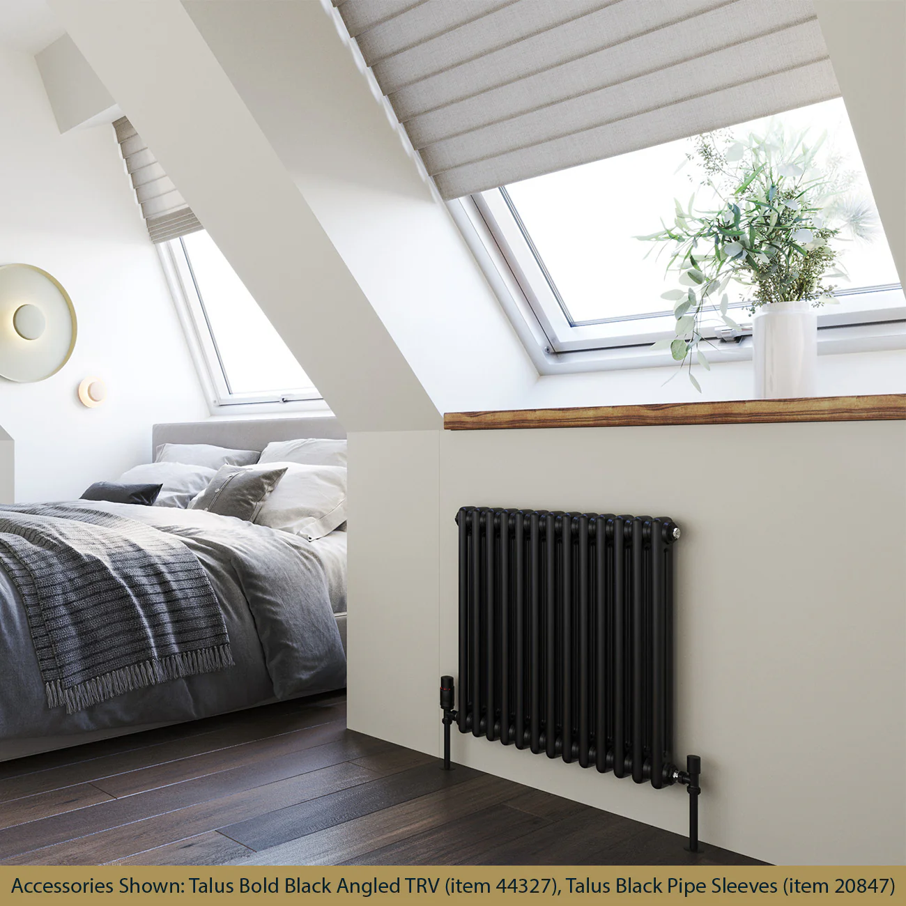 Alpha - Black Column Radiator H600mm x W592mm 2 Column - Image 2