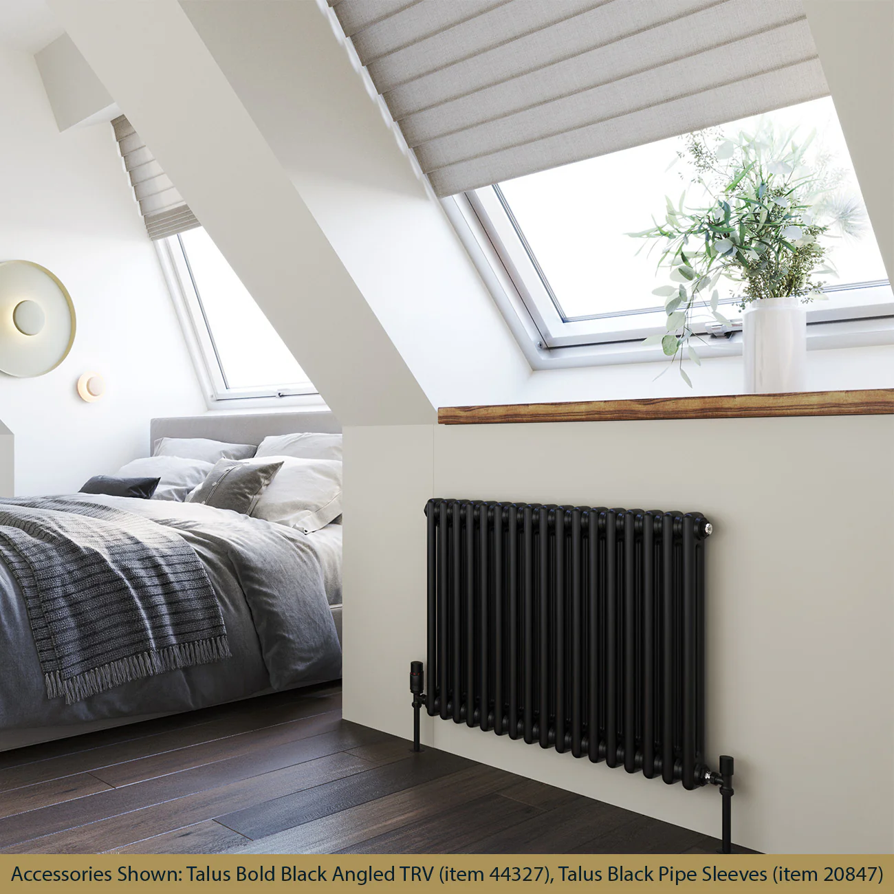 Alpha - Black Column Radiator H600mm x W768mm 2 Column - Image 2