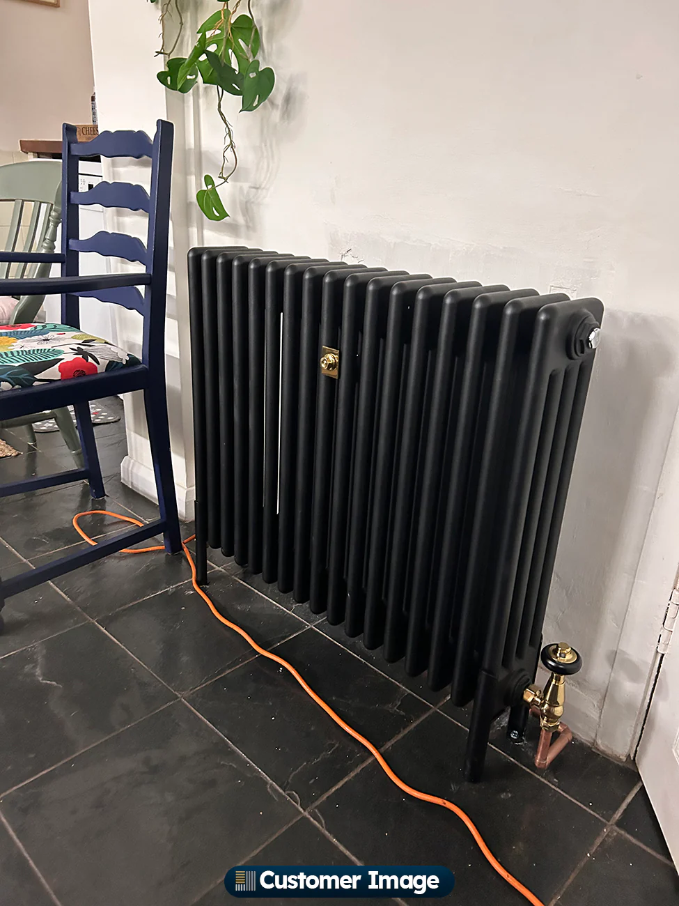Alpha - Black Column Radiator H600mm x W768mm 4 Column - Image 4