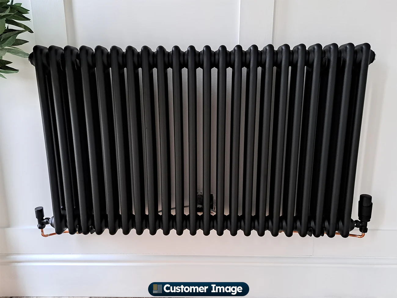 Alpha - Black Column Radiator H600mm x W988mm 2 Column - Image 5