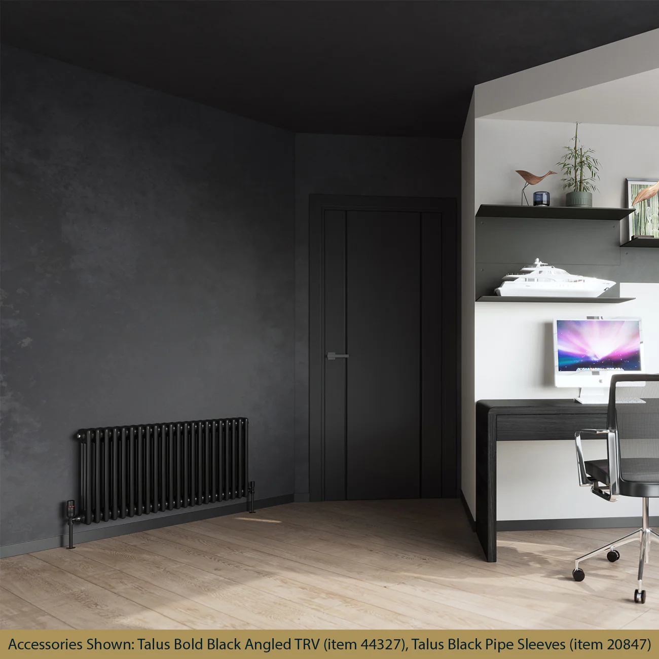 Alpha - Black Column Radiator H500mm x W999mm 3 Column - Image 2