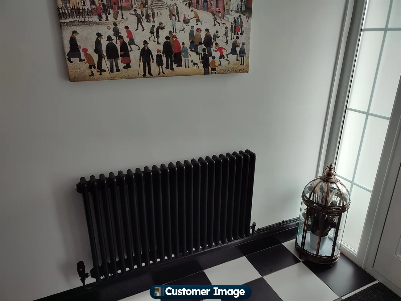 Alpha - Black Column Radiator H600mm x W999mm 3 Column - Image 4