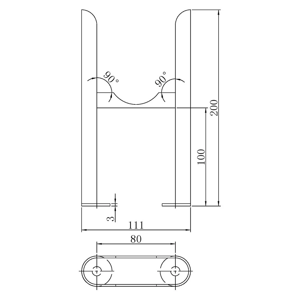 Alpha - Black Vertical Column Radiator H1800mm x W287mm 3 Column - Feet Included - Image 6