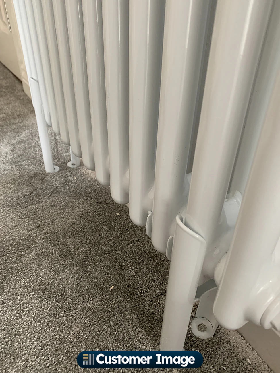 Alpha - Column Radiator Feet - 2 Column White - Image 4