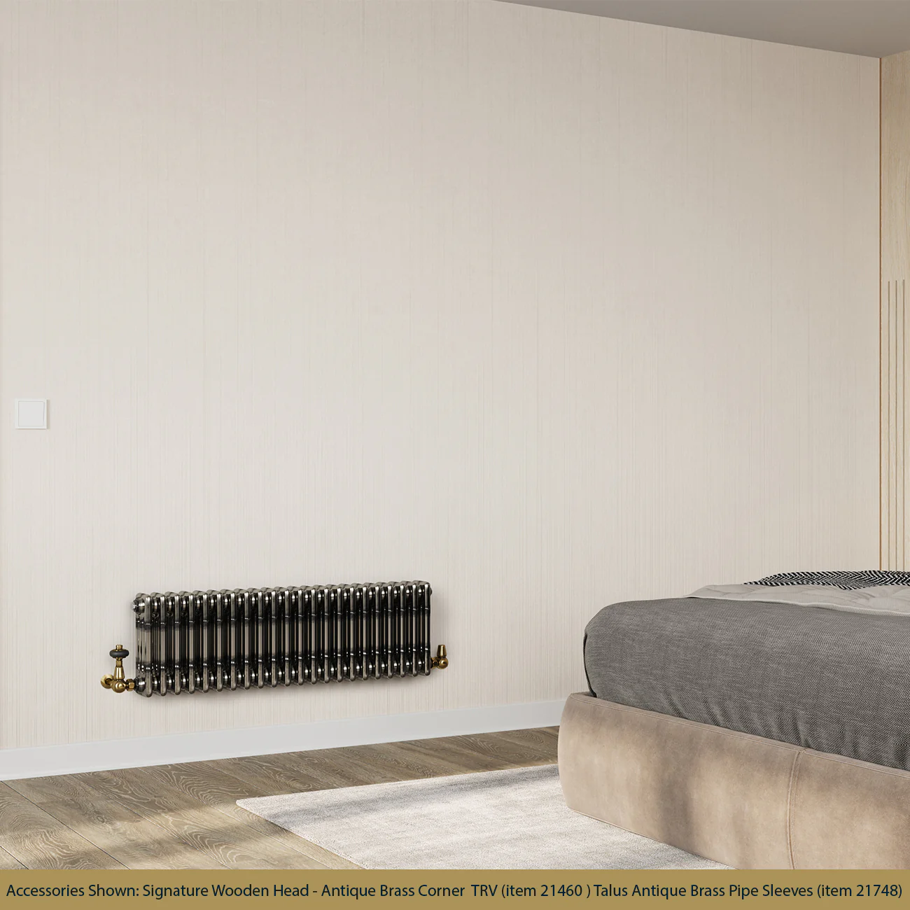 Alpha - Raw Metal Column Radiator H300mm x W999mm 3 Column - Feet Included - Image 2