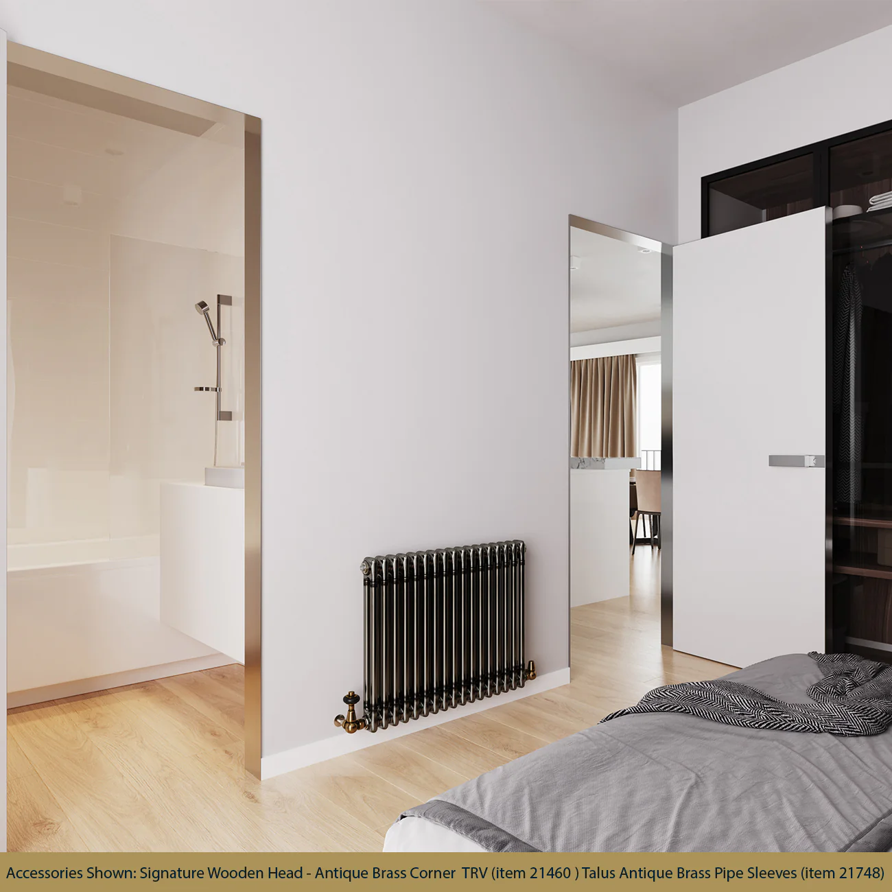 Alpha - Raw Metal Column Radiator H600mm x W768mm 2 Column - Image 2