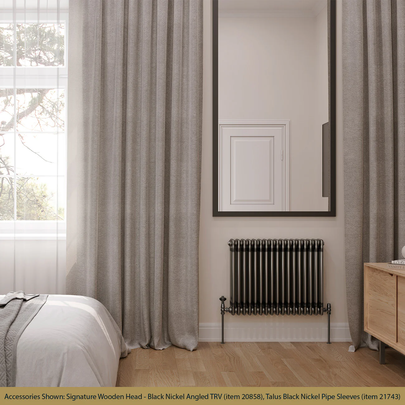 Alpha - Raw Metal Column Radiator H600mm x W768mm 4 Column - Feet Included - Image 2