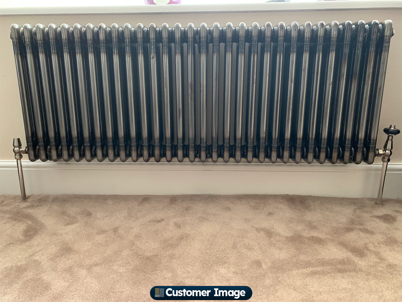 Alpha - Raw Metal Column Radiator H500mm x W1355mm 3 Column - Image 7