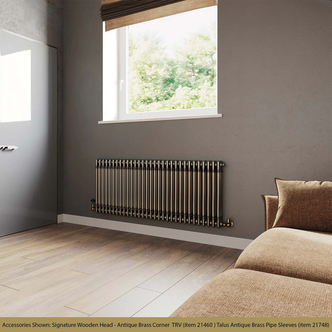 Alpha - Raw Metal Column Radiator H600mm x W1355mm 3 Column - Image 2