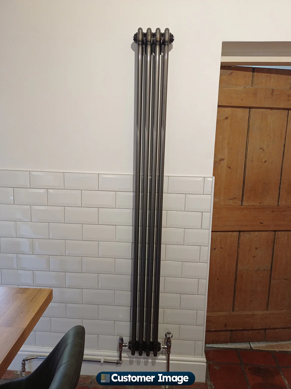 Alpha - Raw Metal Vertical Column Radiator H1800mm x W198mm 3 Column - Image 8