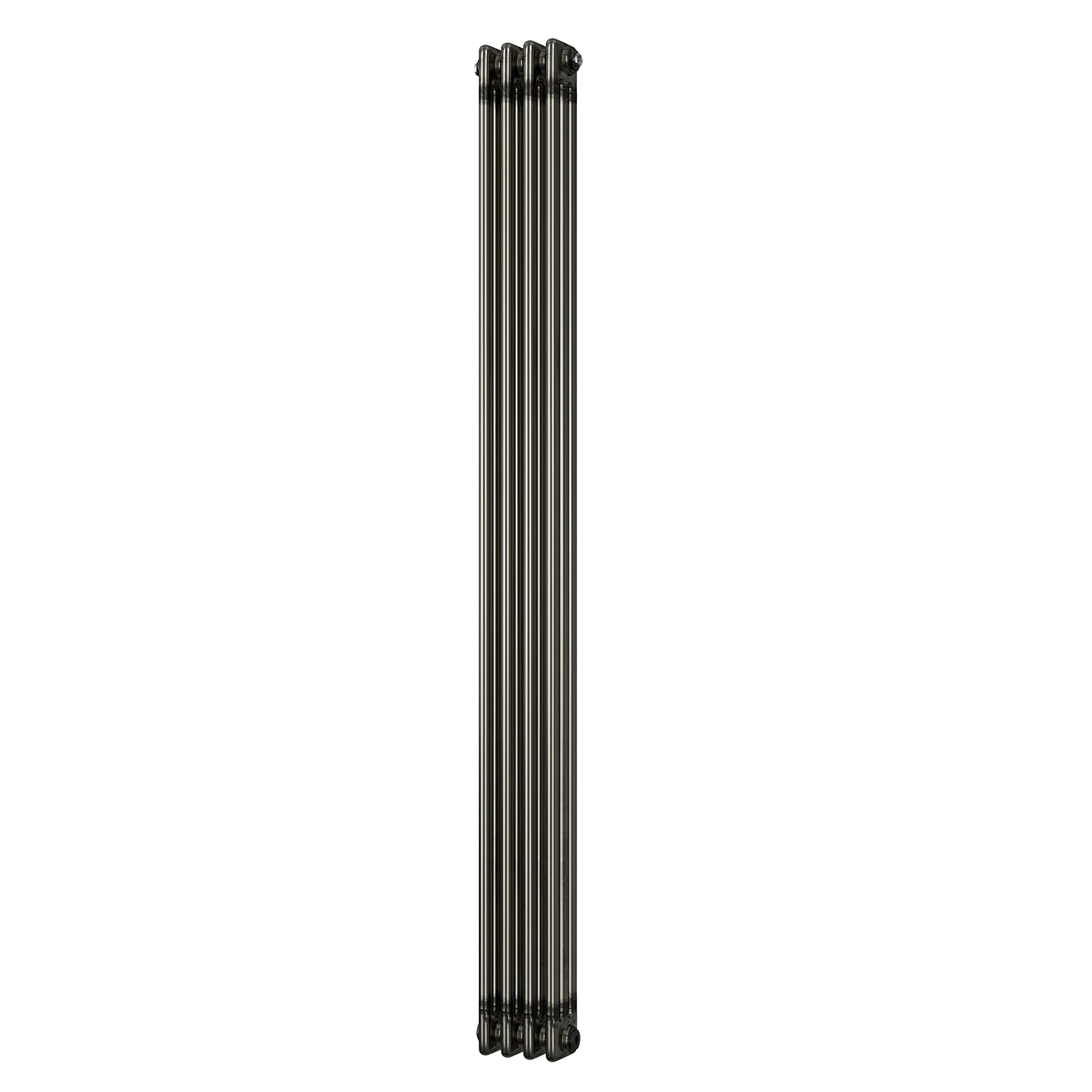 Alpha - Raw Metal Vertical Column Radiator H1800mm x W198mm 3 Column - Feet Included