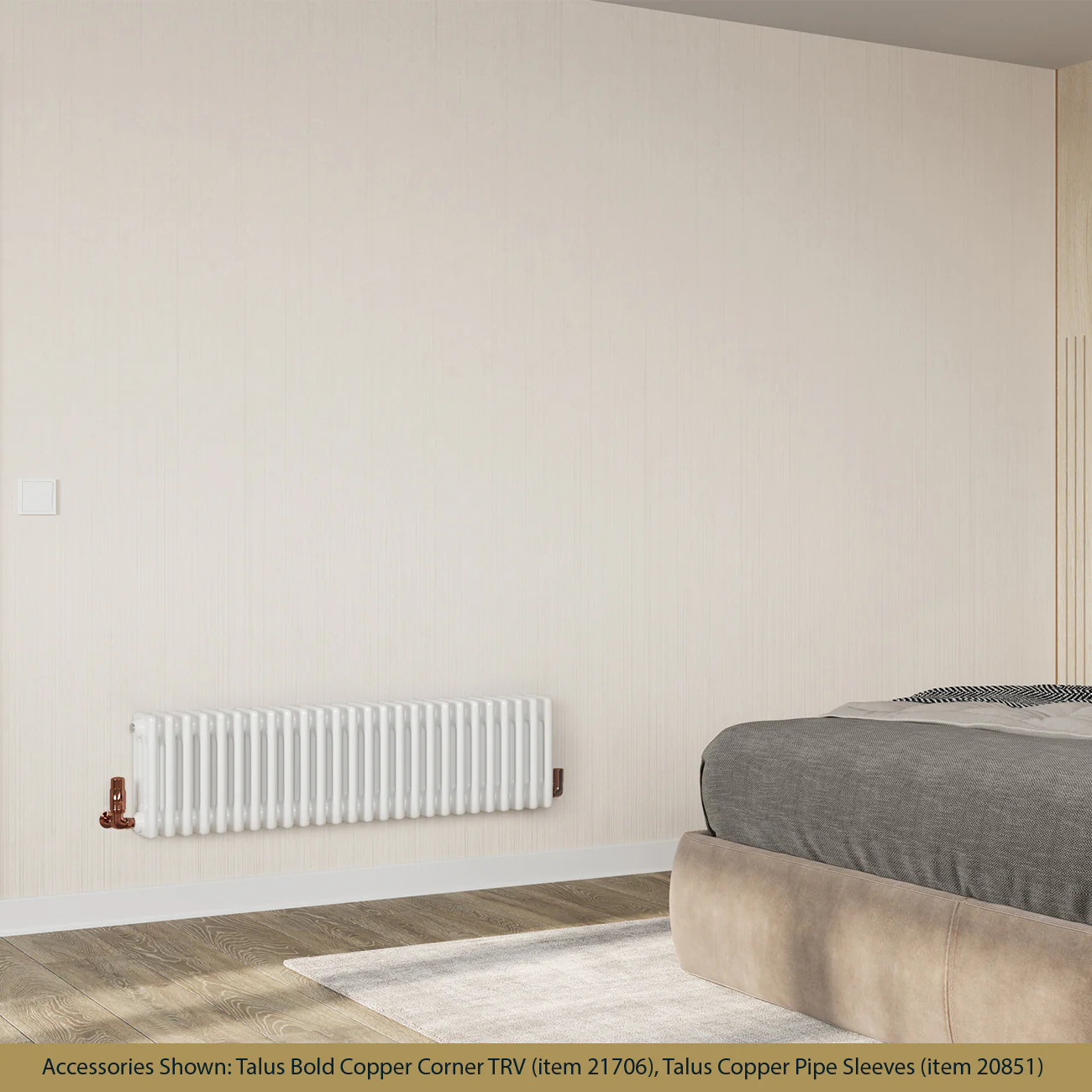 Alpha - White Column Radiator H300mm x W1164mm 4 Column - Image 2