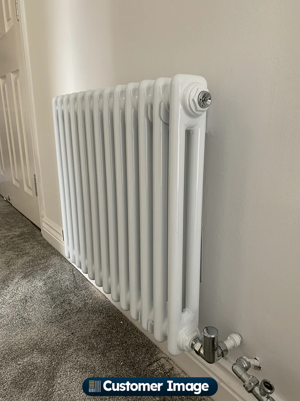 Alpha - White Column Radiator H500mm x W592mm 2 Column - Image 4