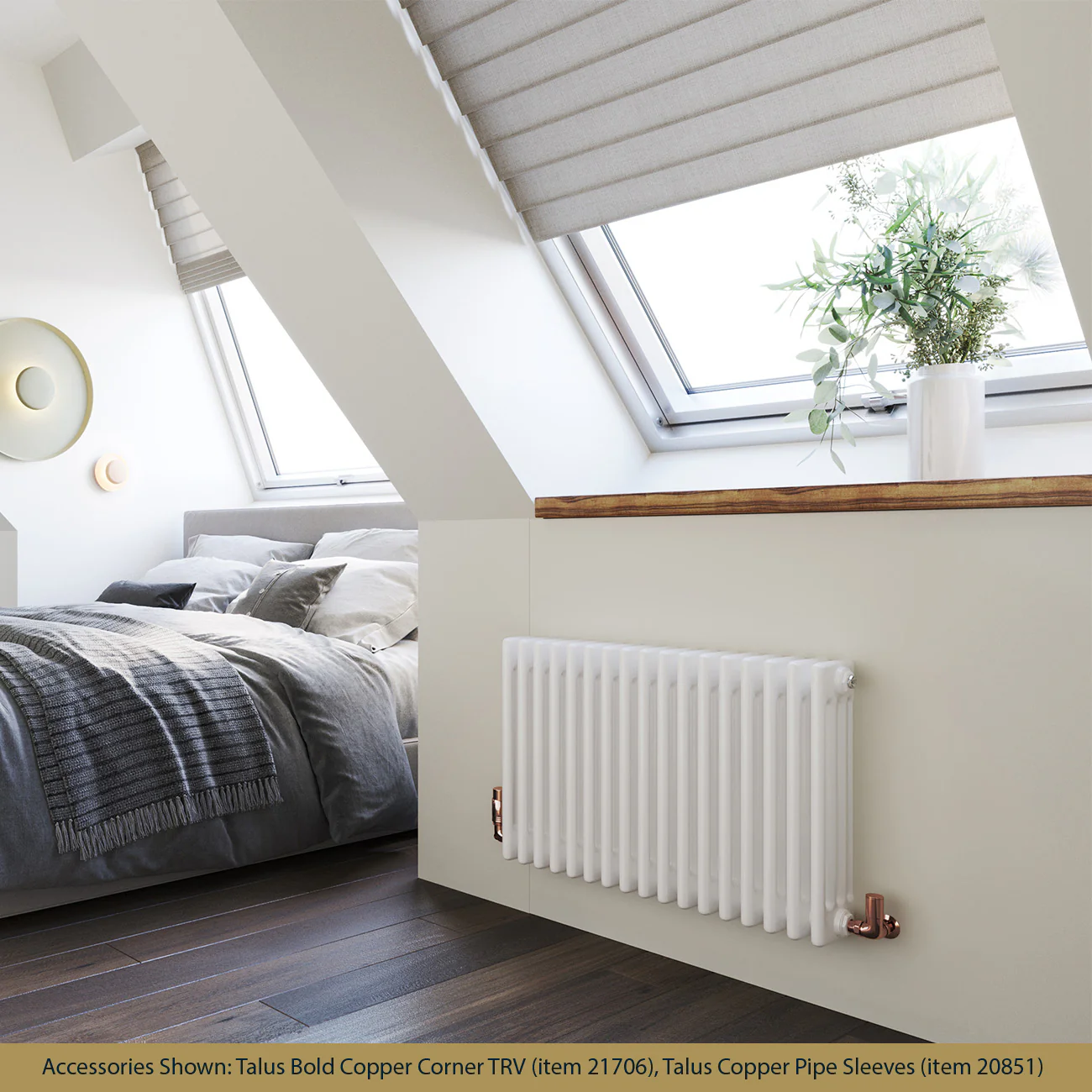 Alpha - White Column Radiator H500mm x W768mm 4 Column - Image 2