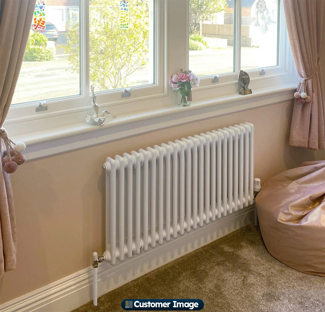 Alpha - White Column Radiator H500mm x W988mm 2 Column - Feet Included - Image 7