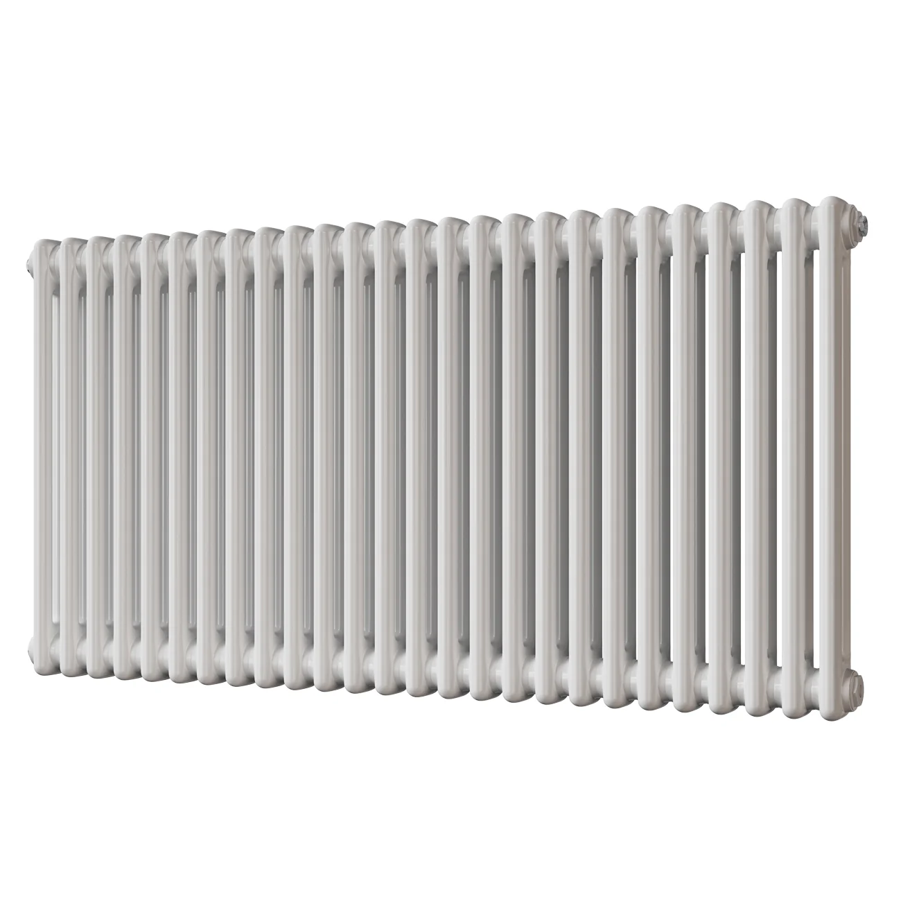 Alpha - White Column Radiator H600mm x W1164mm 2 Column