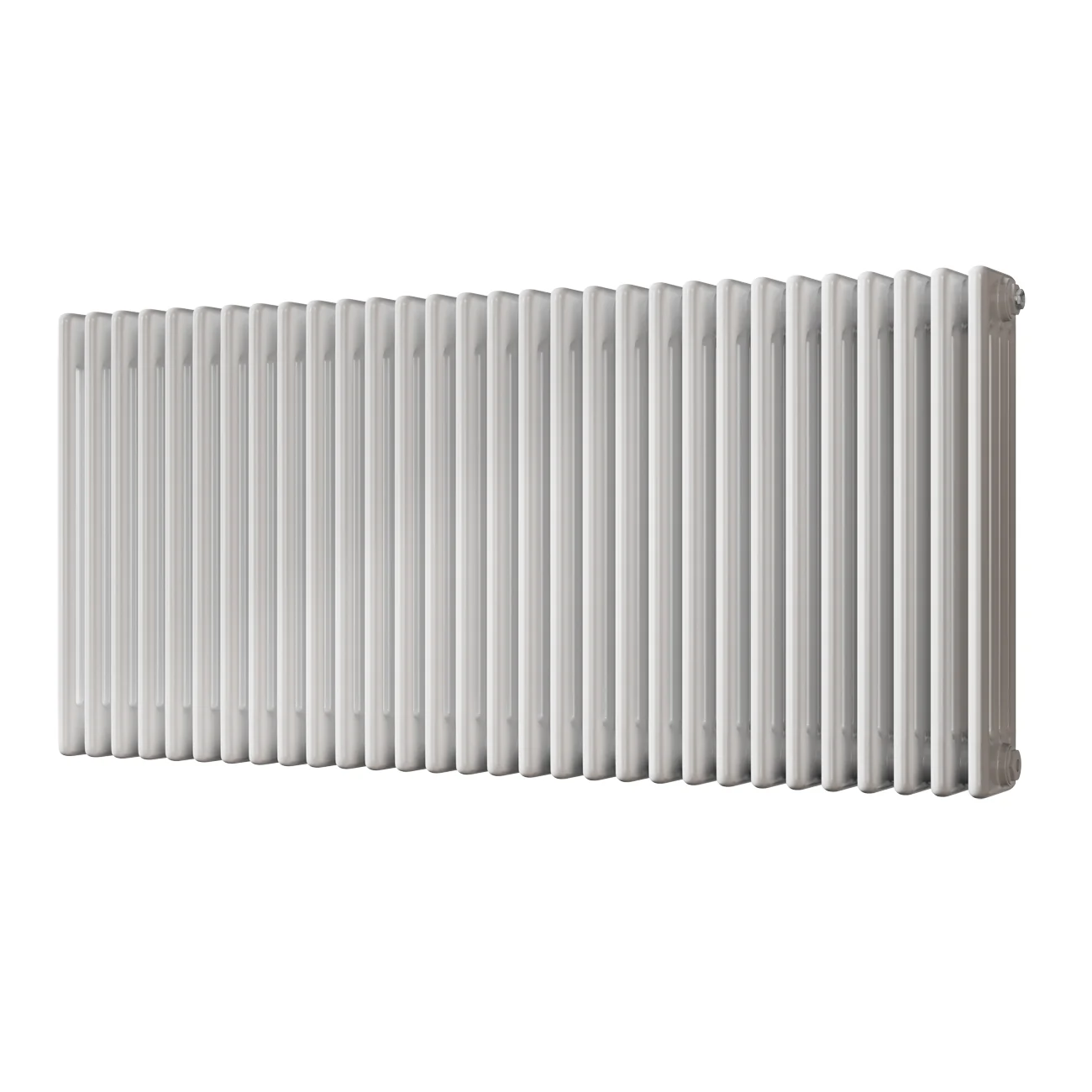 Alpha - White Column Radiator H600mm x W1340mm 4 Column - Feet Included