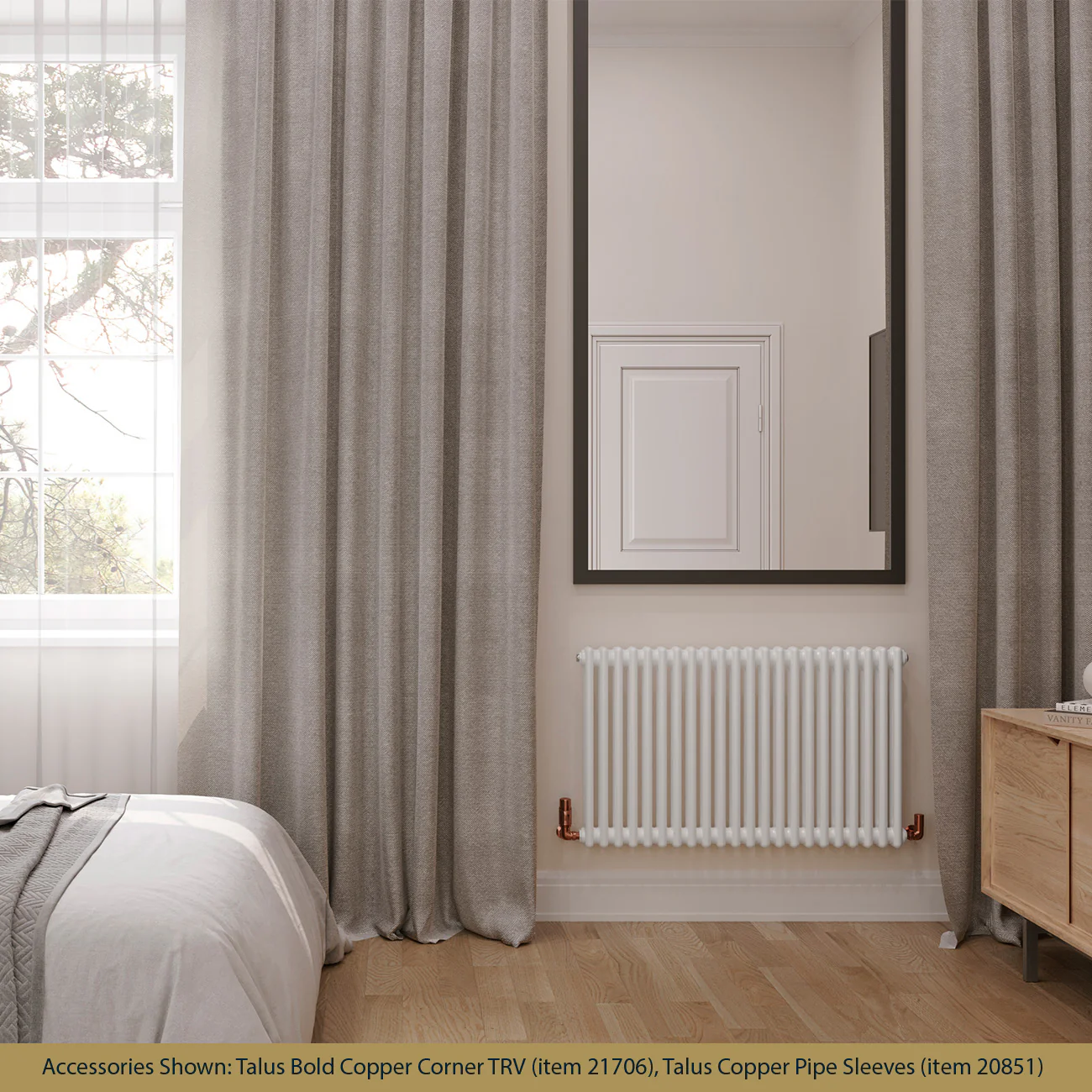 Alpha - White Column Radiator H600mm x W988mm 2 Column - Image 2