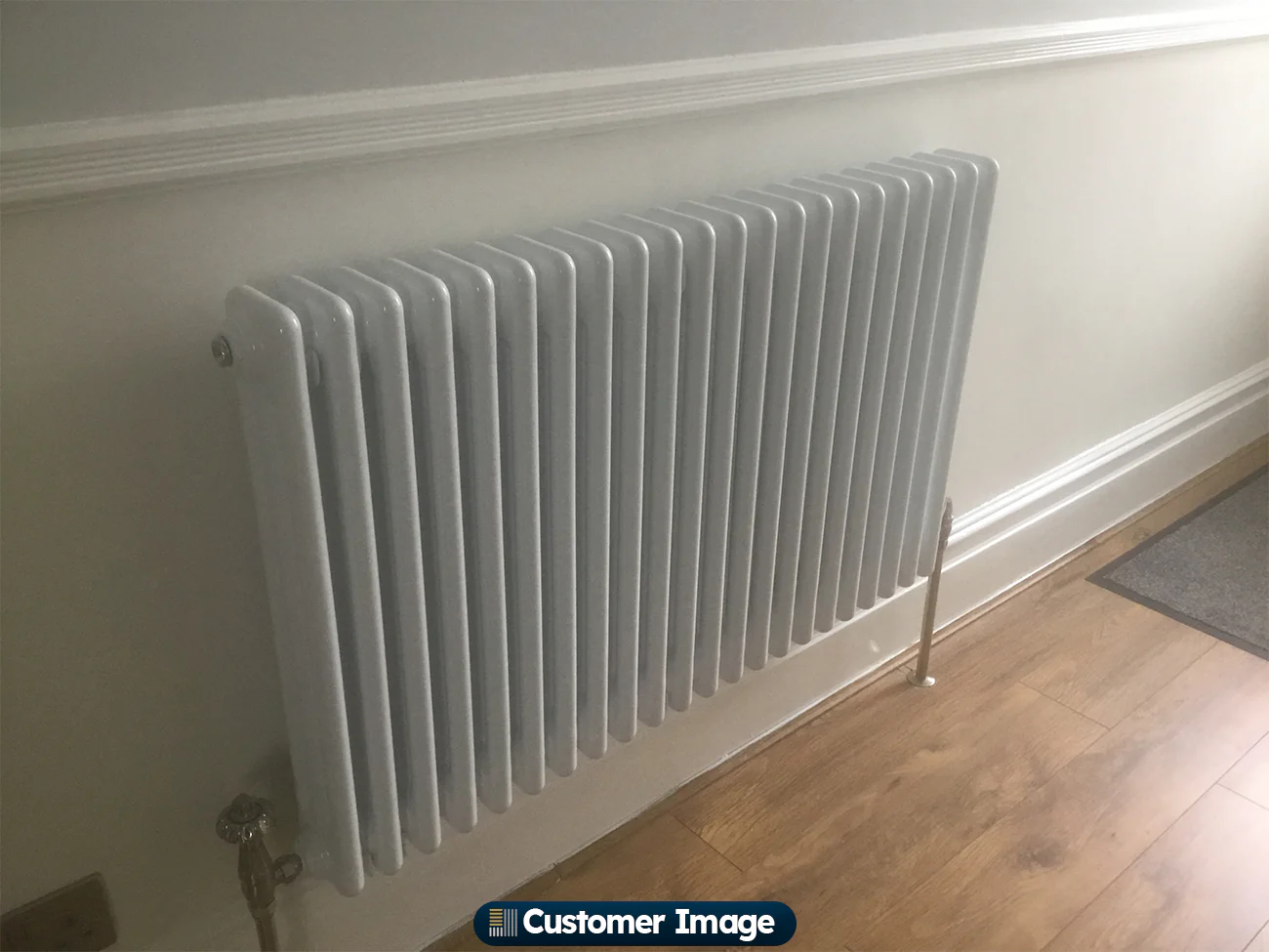 Alpha - White Column Radiator H600mm x W999mm 3 Column - Feet Included - Image 7