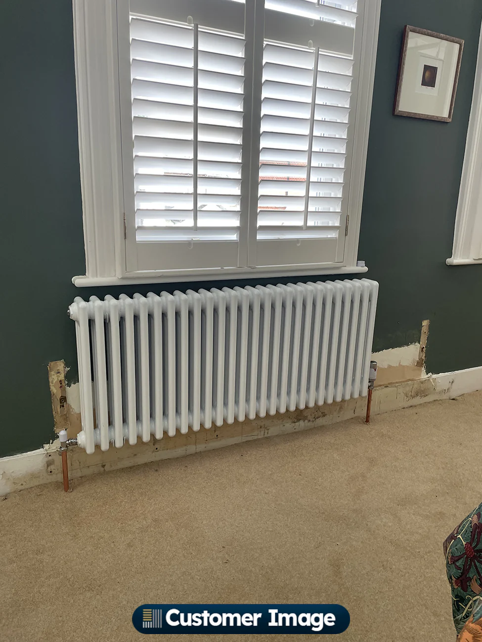 Alpha - White Column Radiator H500mm x W1177mm 3 Column - Image 4