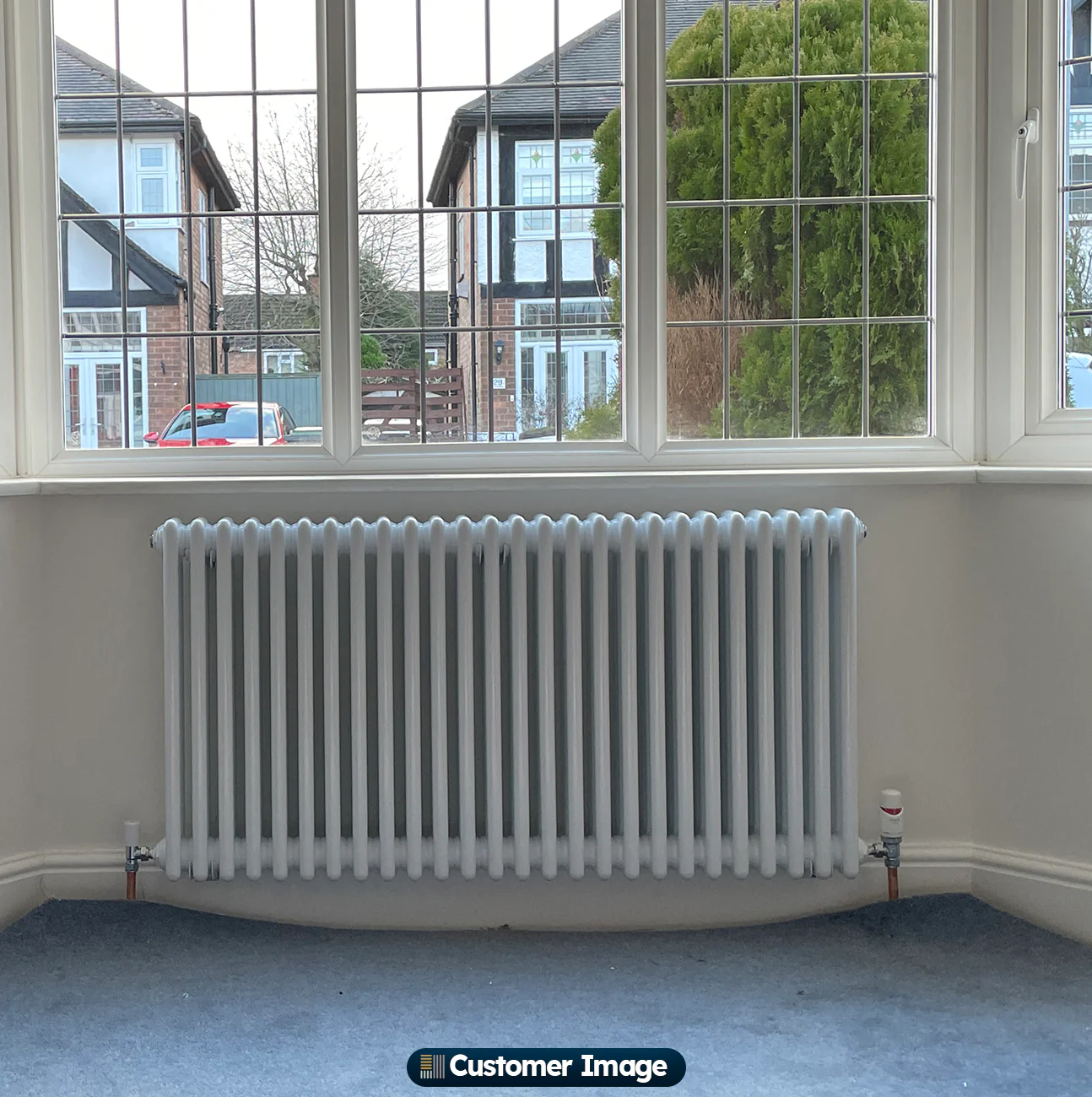 Alpha - White Column Radiator H600mm x W1177mm 3 Column - Image 5