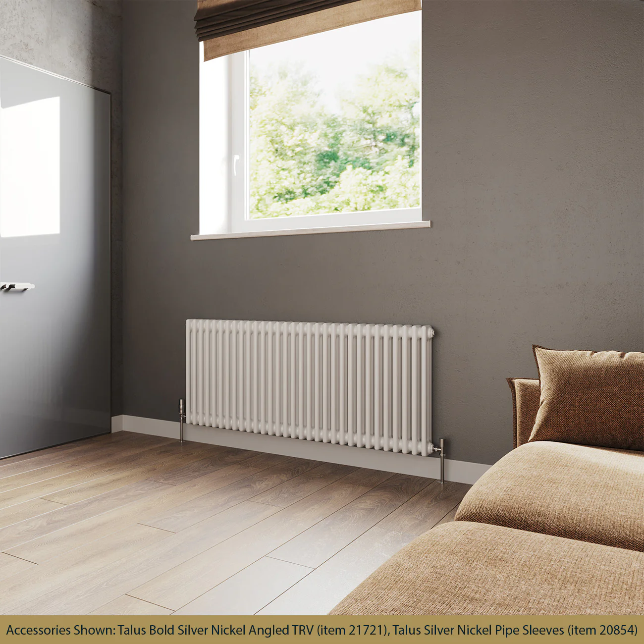 Alpha - White Column Radiator H600mm x W1355mm 3 Column - Image 2