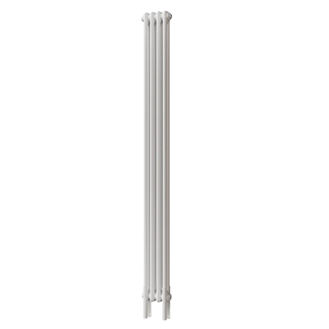 Alpha - White Vertical Column Radiator H1800mm x W196mm 2 Column - Feet Included
