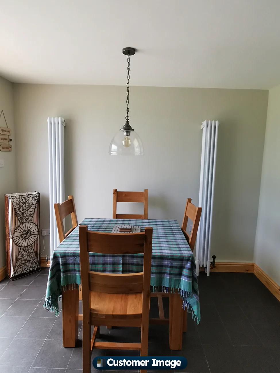 Alpha - White Vertical Column Radiator H1800mm x W198mm 3 Column - Feet Included - Image 7