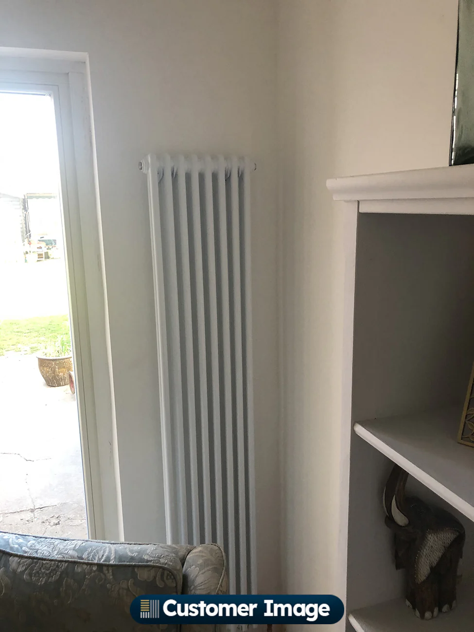 Alpha - White Vertical Column Radiator H1800mm x W372mm 2 Column - Image 5