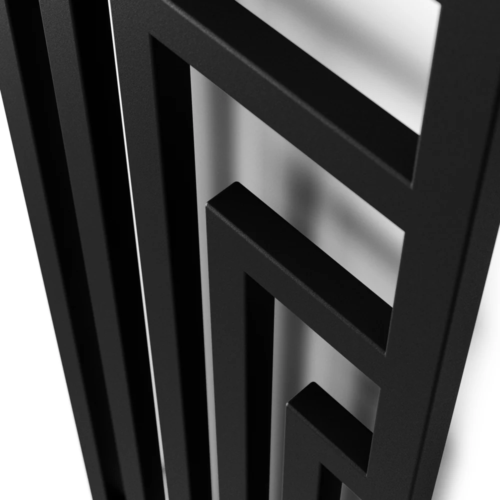 Angus - Black Vertical Radiator H1460mm x W520mm Single Panel - Image 4