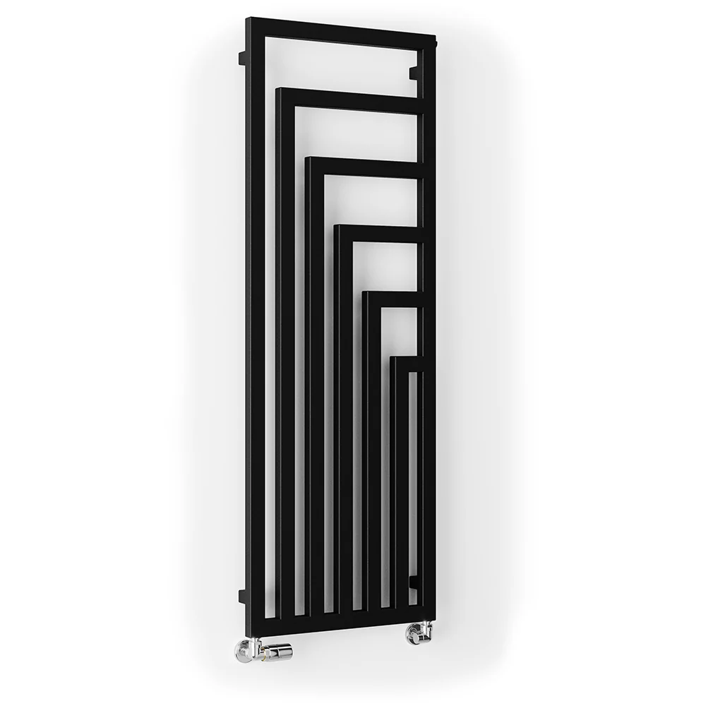 Angus - Black Vertical Radiator H1460mm x W520mm Single Panel - Image 6