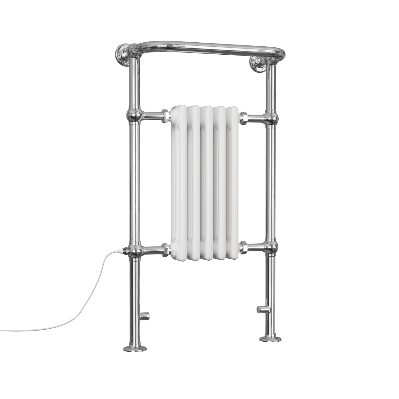 Arundel - White Traditional Electric Towel Rail H963mm x W538mm 300w Standard