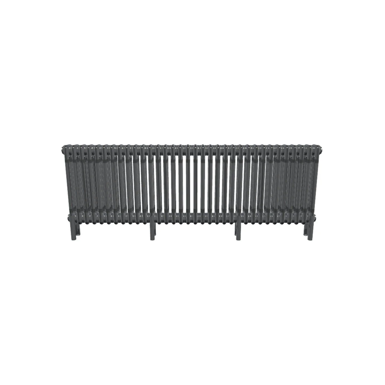 Bircham - Raw Metal Column Radiator H500mm x W1556mm 3 Column