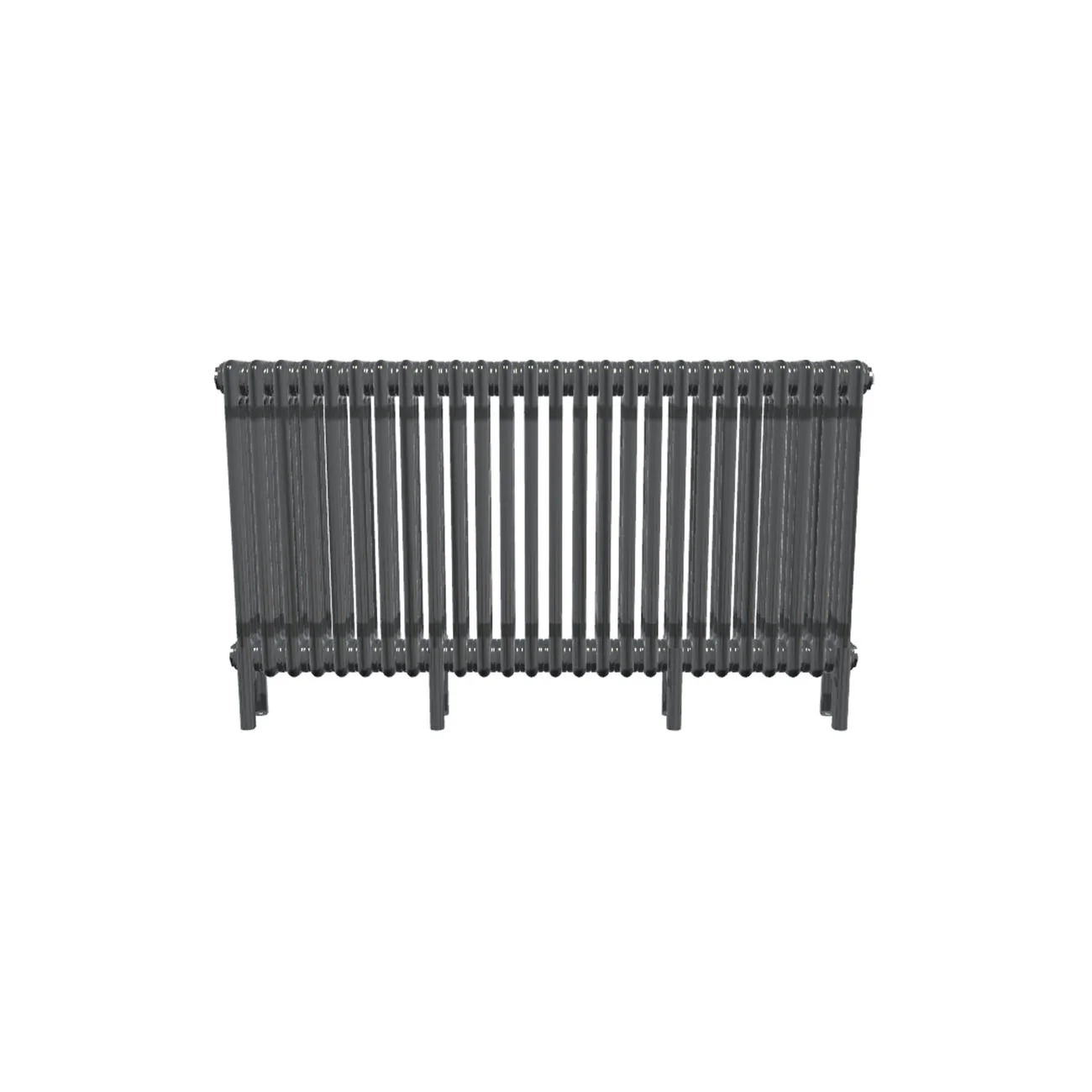 Bircham - Raw Metal Column Radiator H600mm x W1196mm 3 Column