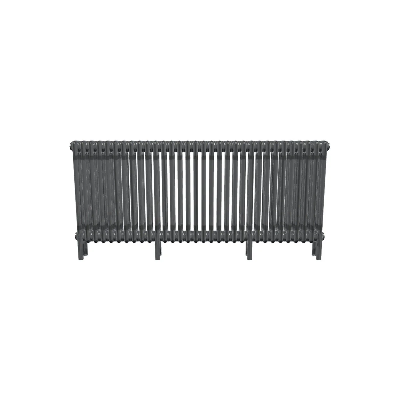 Bircham - Raw Metal Column Radiator H600mm x W1466mm 3 Column